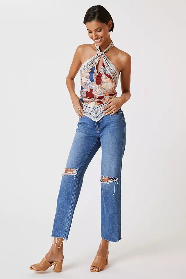 Paige Noella High-Rise Straight Jeans | Anthropologie (US)