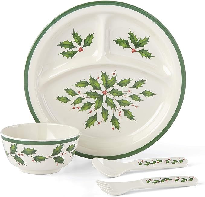 Amazon.com: Lenox Holiday -Children's 4-Piece Dinner -Set : Everything Else | Amazon (US)