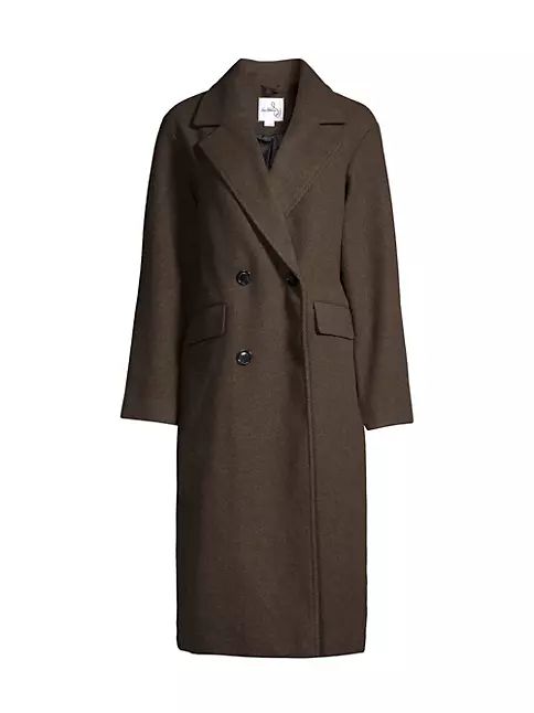 Double-Breasted Long Coat | Saks Fifth Avenue