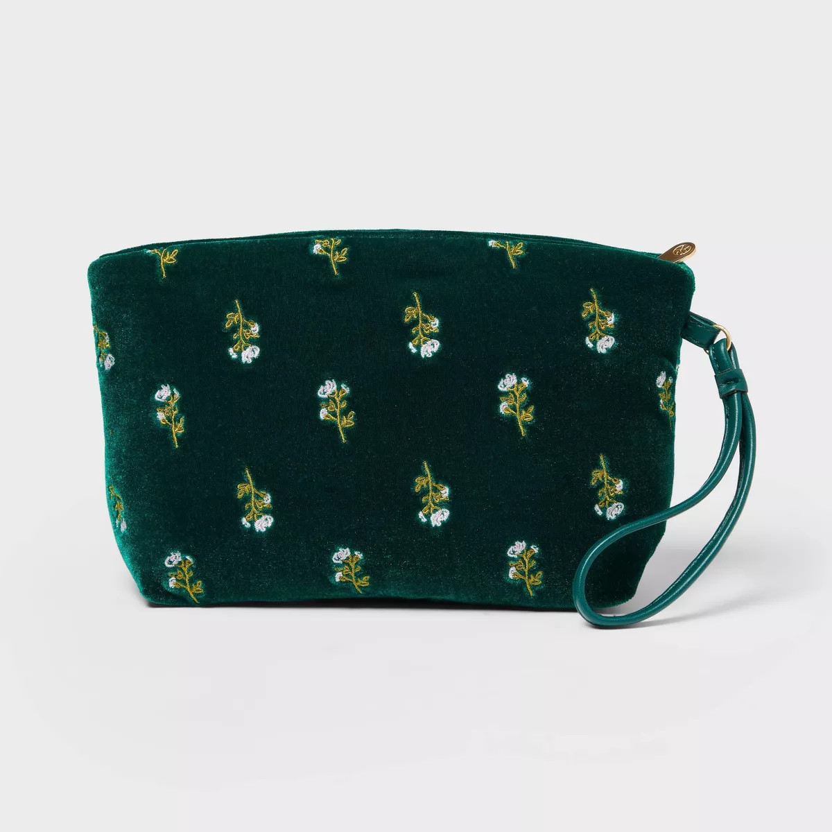 Sonia Kashuk™ Makeup Pouch - Green Velvet Embroidery | Target
