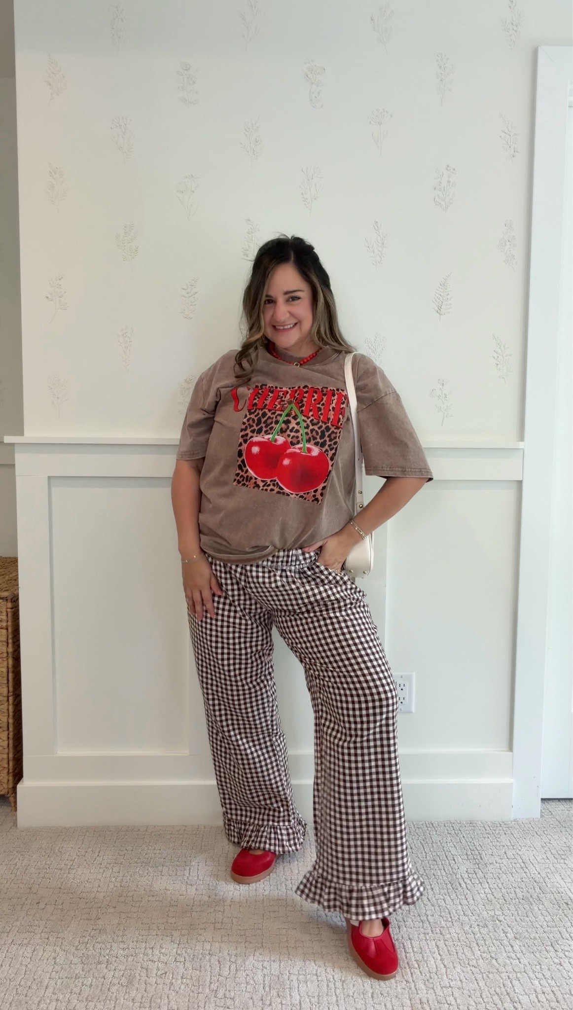 A fun casual outfit perfect to add for your fall wardrobe!

Wearing a size Large 🍒 

Red shoes, gingham trousers, graphic tshirt, Amazon fashion, brown outfit, teacher outfit,
Midsize style, petite style

#LTKPetite #LTKMidsize