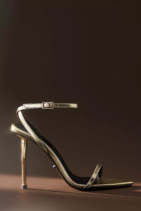 Tony Bianco Myra Gold Nappa Metallic Heels By Tony Bianco in Gold Size 8.5 | Anthropologie (US)