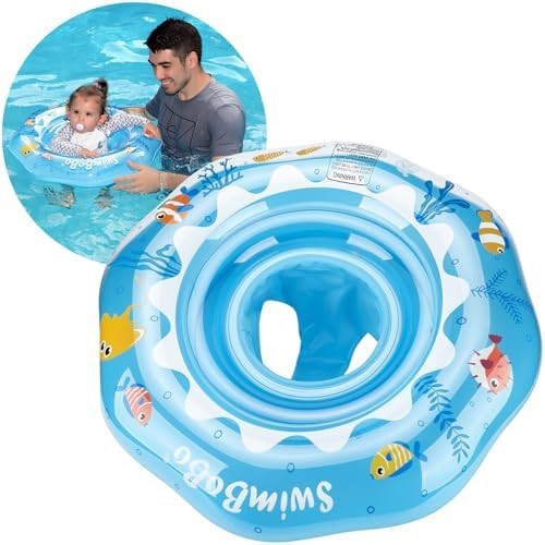 Swimbobo Inflatable Baby Swimming Float with Safe Seat for Age 6-36 Months Toddler | Amazon (US)