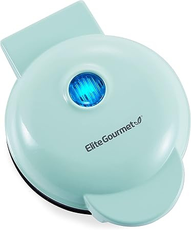 Elite Gourmet EWM015M Electric Nonstick 4.5-inch Mini Waffle Maker, Belgian Waffles, Compact Desi... | Amazon (US)