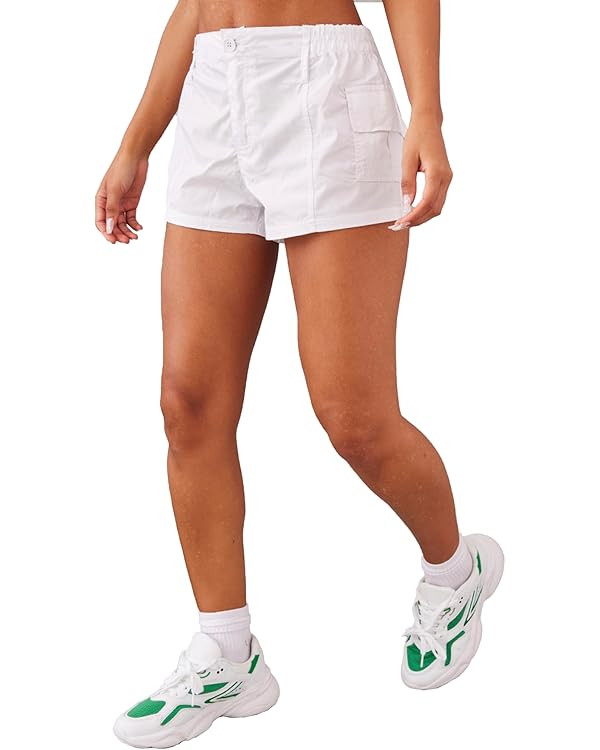Women's Summer Shorts Casual Lounge Slim Fit with Pockets Cargo Shorts High Waist Cotton Y2K Shor... | Amazon (US)