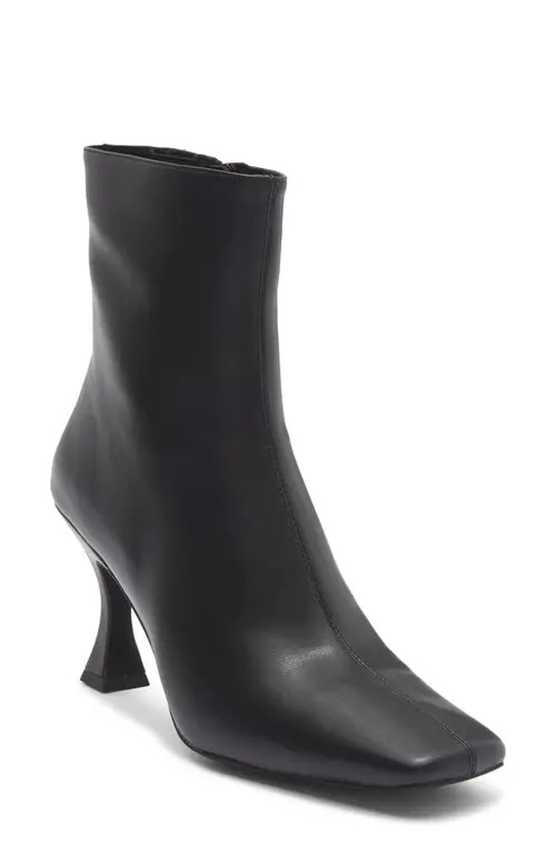 Jeffrey Campbell Chekmat Square Toe Bootie in Black at Nordstrom, Size 6.5 | Nordstrom