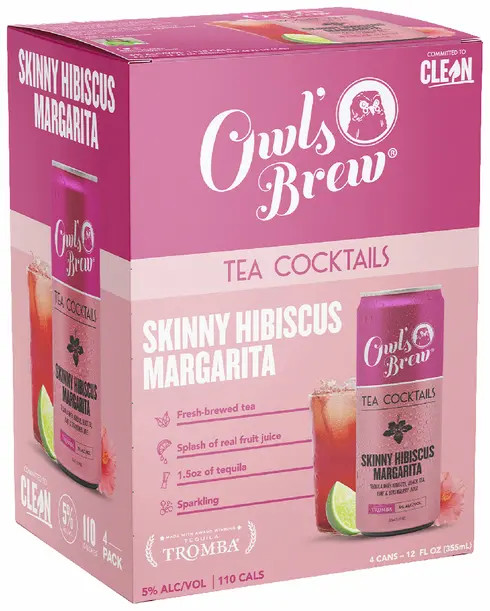 Owl's Brew Skinny Hibiscus Margarita | Total Wine