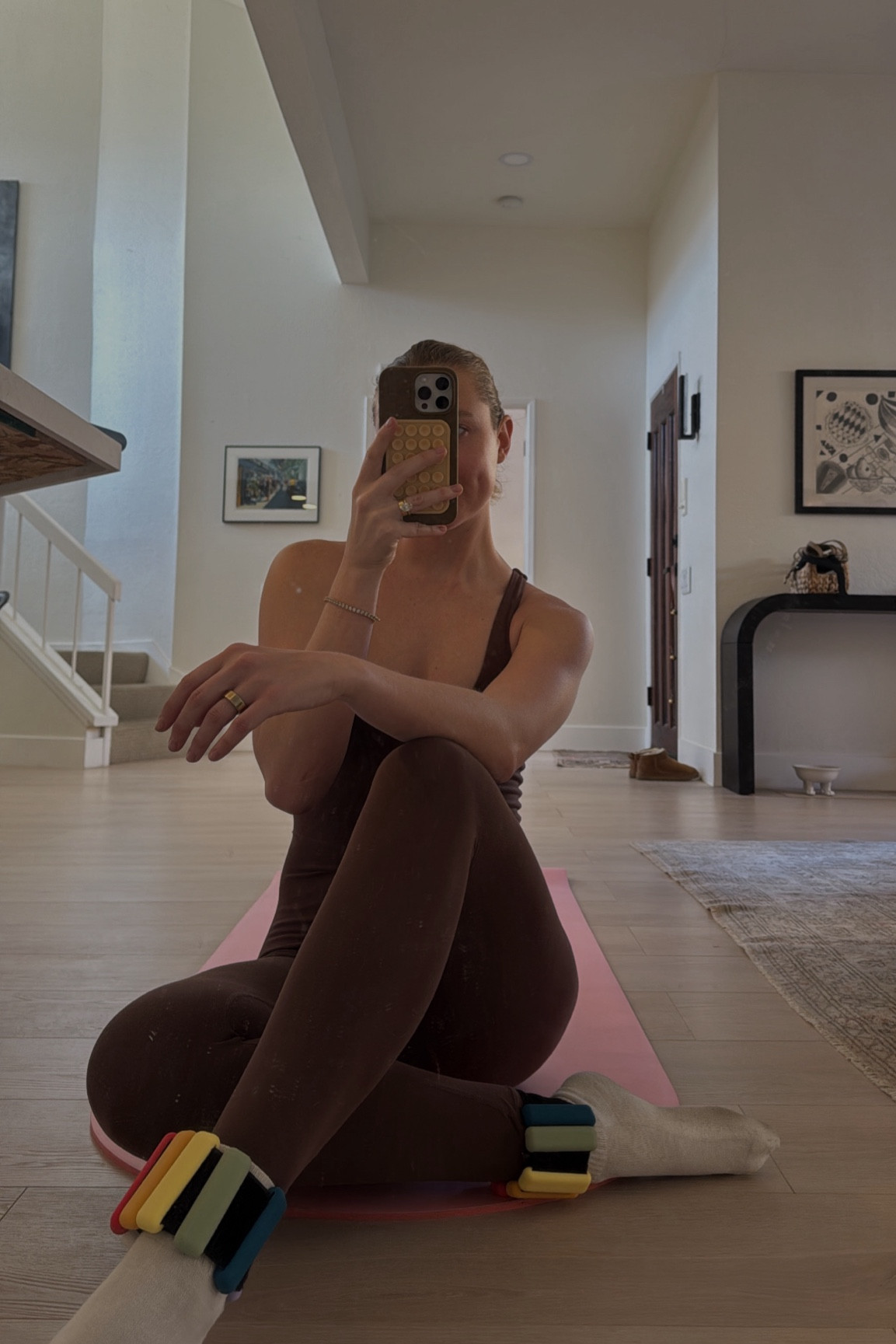 brown workout onesie for barre & pilates 🤎

#LTKFitness #LTKActive #LTKFindsUnder100