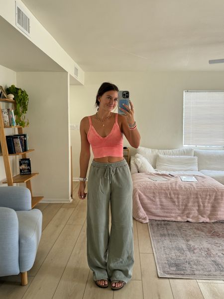 Abercrombie is always my fav for sweats!! so cozy and I love the wide leg fit 

wearing size smalll

sweatpants, WFH outfit, lounge wear, summer outfit 

#LTKStyleTip #LTKSeasonal #LTKU