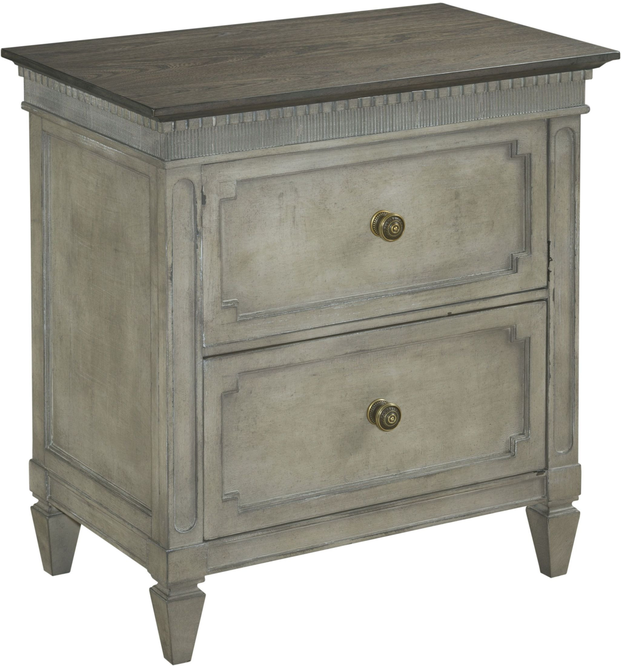 Savona Versaille and Elm Two Drawer Nightstand | 1stopbedrooms