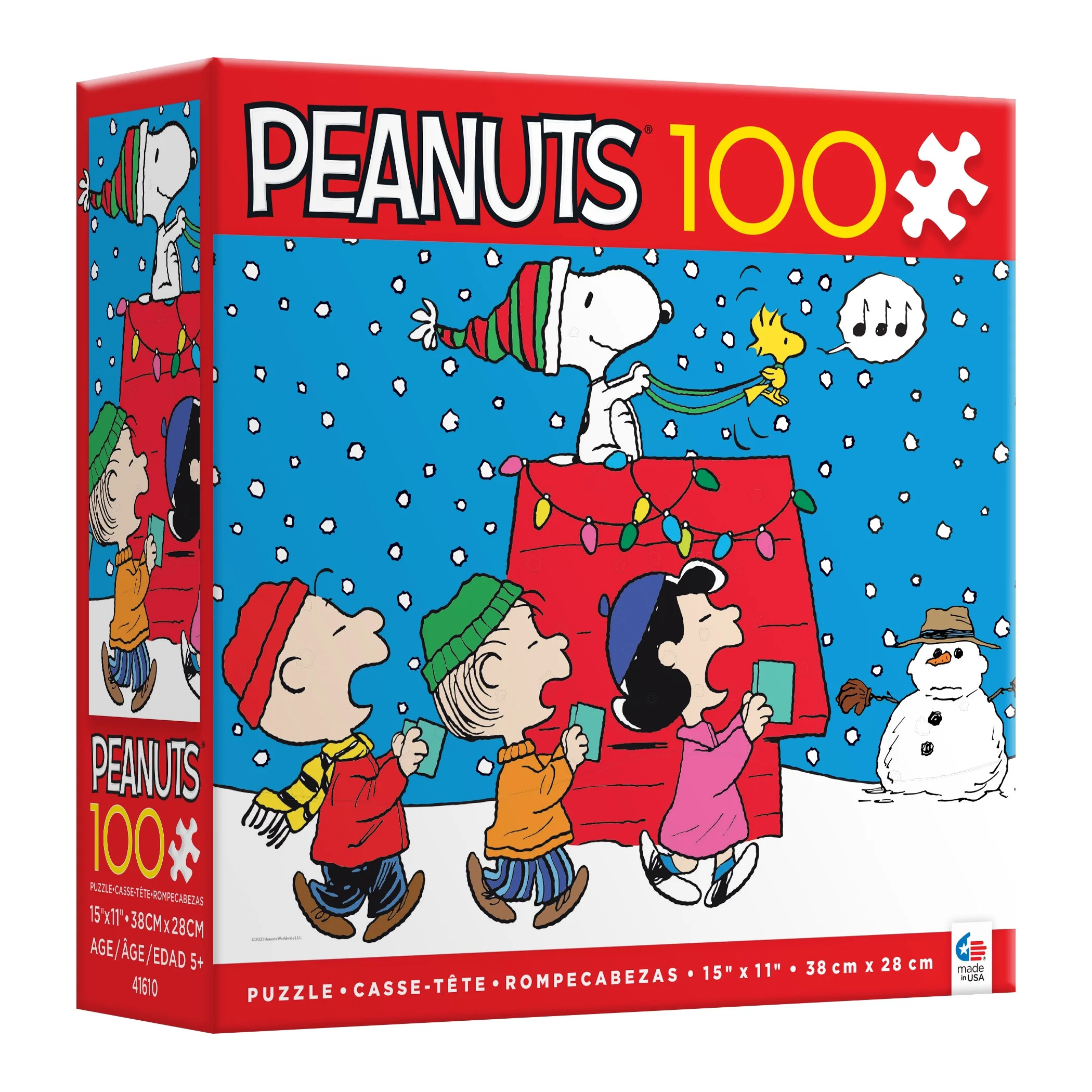 Ceaco 100-Piece Kids Peanuts Christmas Snoopy and the Singers Interlocking Jigsaw Puzzle | Walmart (US)