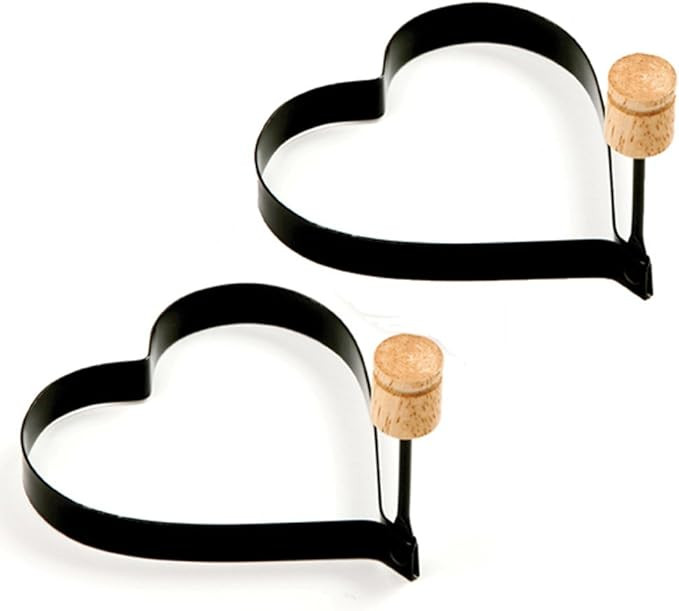 Norpro Nonstick Heart Pancake/Egg Rings, Set of 2 | Amazon (US)