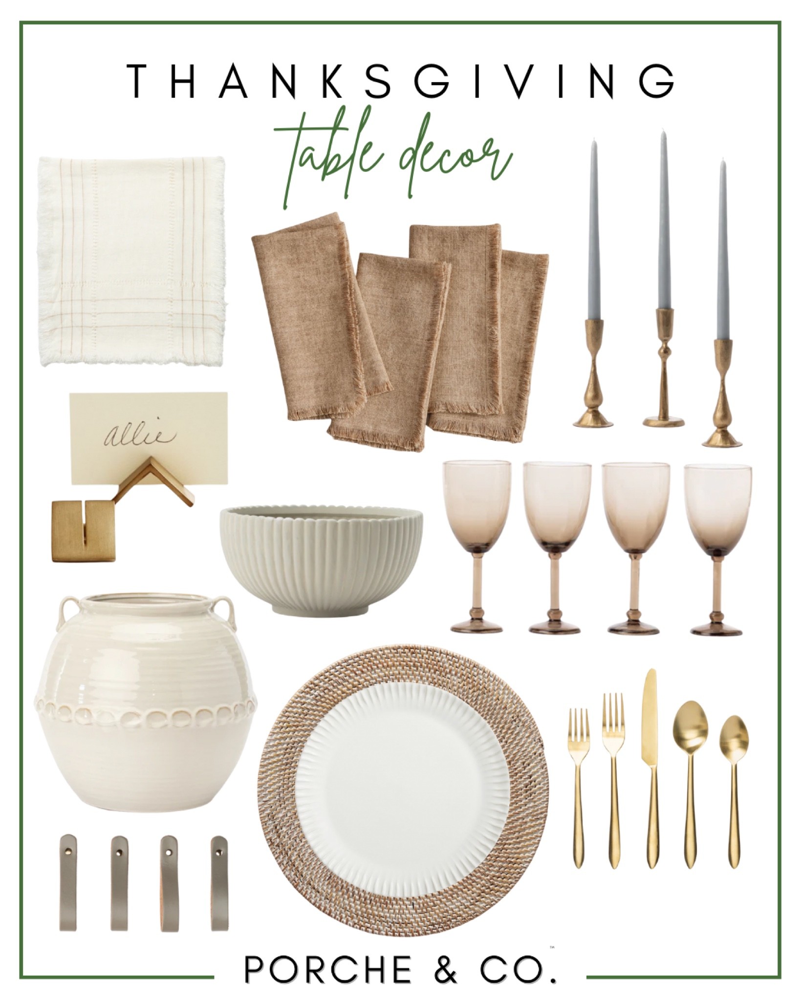 Thanksgiving table decor, dining table decor, table decor, candles, linen napkins, woven runner, placemat, wine glasses, vase, bowl #thanksgivingdecor #tabledecor 

#LTKhome #LTKHoliday #LTKSeasonal