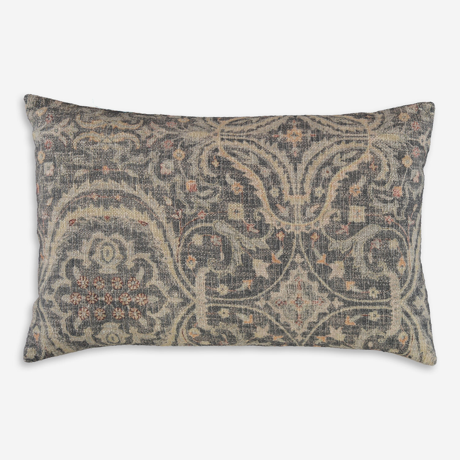 Beige & Grey Floral Cushion 60x40cm | TK Maxx