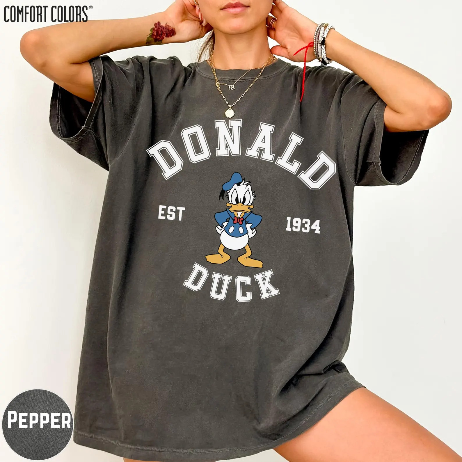 Vintage Donald Duck Comfort Colors Tee, Disney Donald Est 1934 Shirt, Retro Donald Graphic Tee, D... | Etsy (Global)