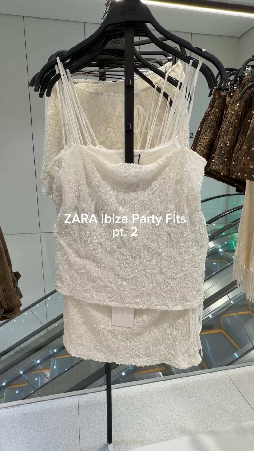 @Zara Ibiza party outfits (part 2.) Sparkly sequin, seashell and sheer outfits for your next beach club party are in! Shop summer party and vaction outfits and accessories. 
#zara #ibizaoutfits #summeroutfit #partyoutfits #sequin #seashell #beachcluboutfits 

#LTKSeasonal #LTKTravel #LTKFestival