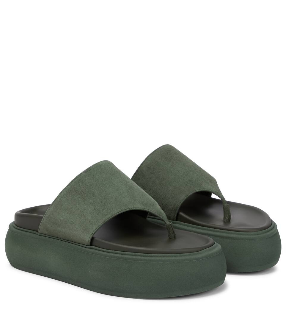 Selene suede thong sandals | Mytheresa (UK)