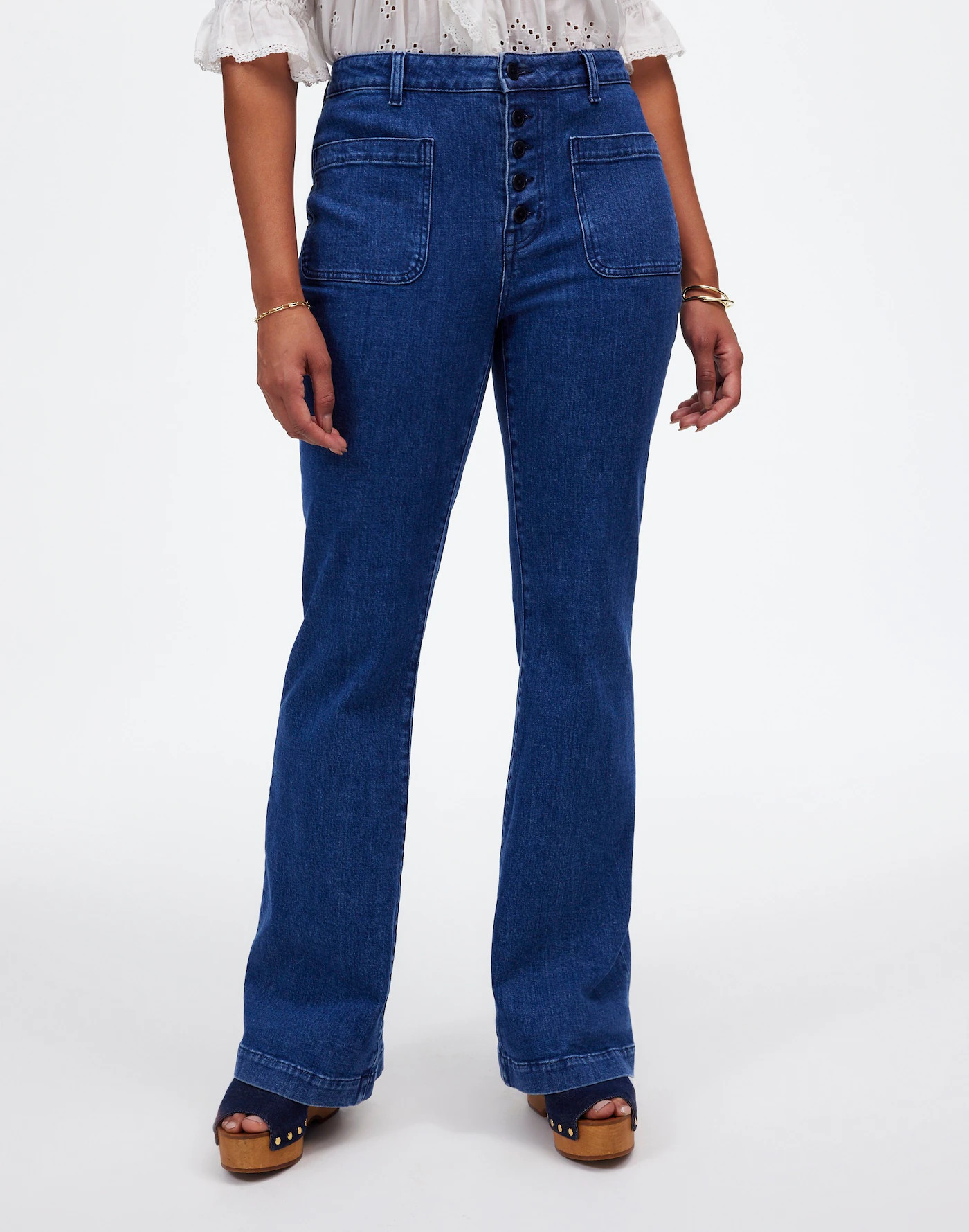 Curvy Flea Market Flare Jeans in Enola Wash | Madewell