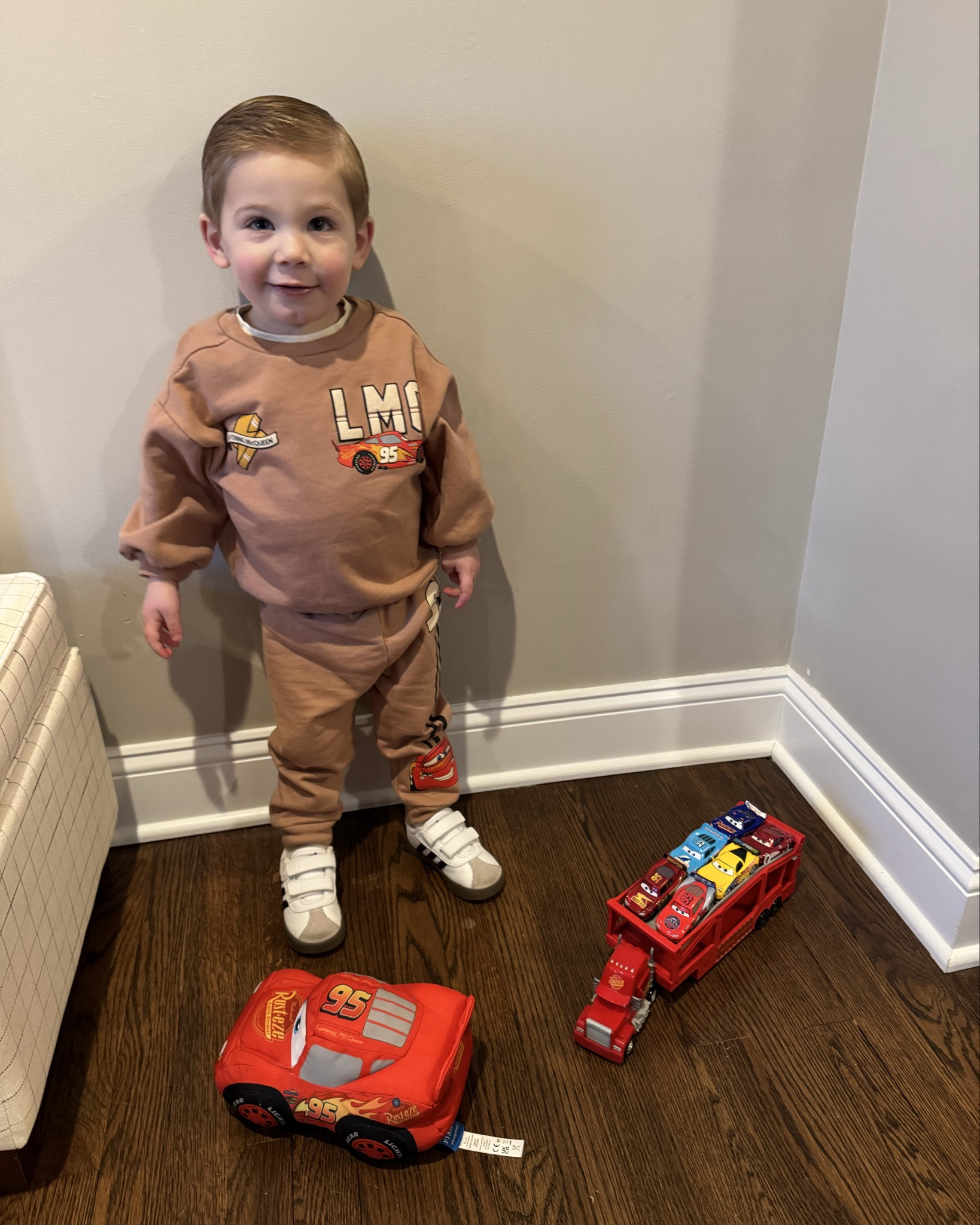Live, laugh, Lightning McQueen ⚡️ #lightningmcqueen #toddlerboy #toddlerclothes #disney #pixar 

#LTKKids #LTKootd
