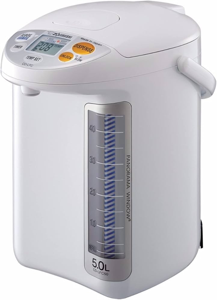 Zojirushi CD-LFC50 Panorama Window Micom Water Boiler and Warmer (169-ounce, 5.0-Liter, White) | Amazon (US)