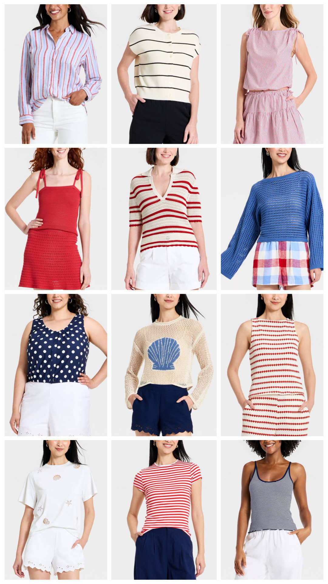 Red white and blue tops from Target! 

#LTKootd #LTKmomlife
