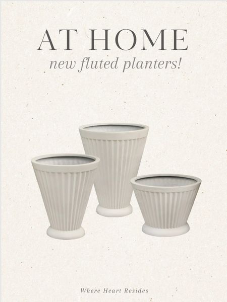 How beautiful are these new planters from At Home? 3 different sizes available! 

#LTKhome