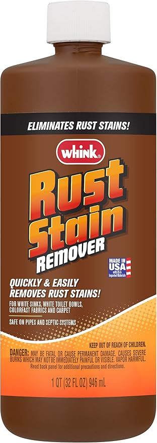 Rust-Oleum Whink Rust Stain Remover | Heavy-Duty Iron Stain Remover for White Toilets & Sinks, Co... | Amazon (US)