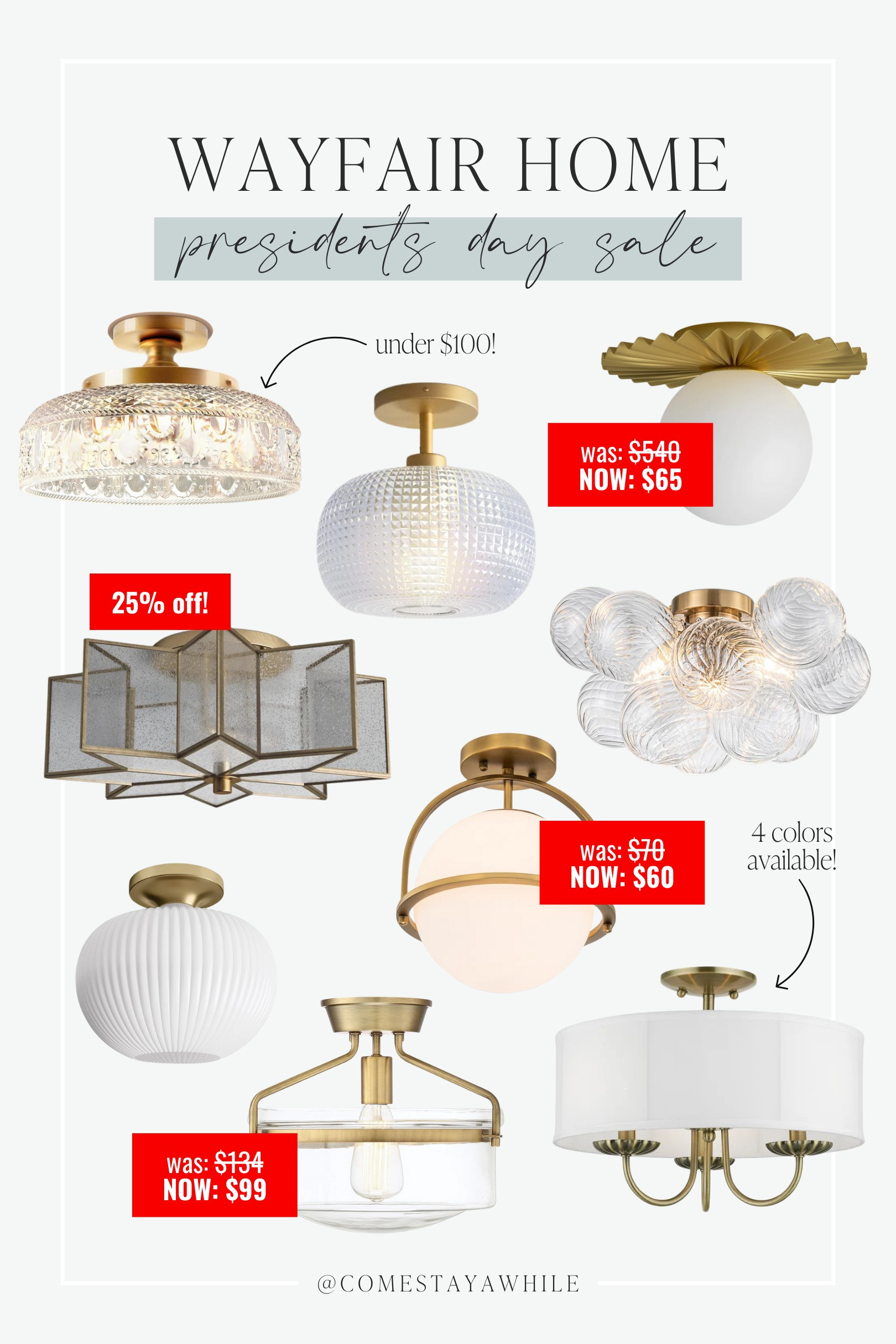 LAST CHANCE‼️ Shop @wayfair President's Day sale now!! Get up to 90% off! Sale ends today, don't miss out!

Wayfair | Sale Alert | President's Day Sale | Light Fixtures | Lighting

Come Stay Awhile, Amanda Vernaci 

 

#LTKHome #LTKSaleAlert
