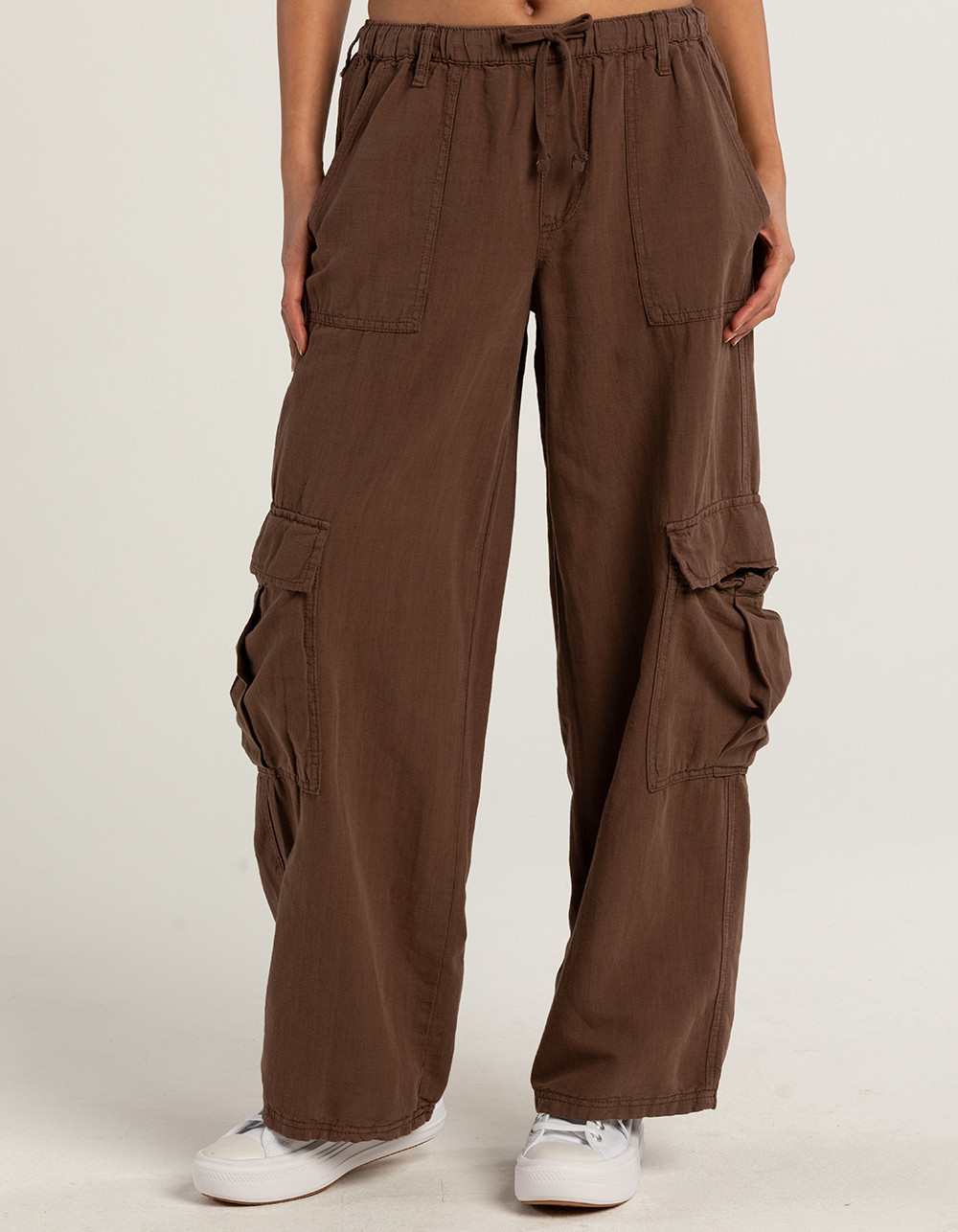 BDG Urban Outfitters Luca Womens Linen Cargo Pants | Tillys