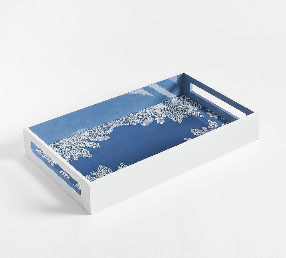 Kravet Lacquer Tray | Pottery Barn (US)