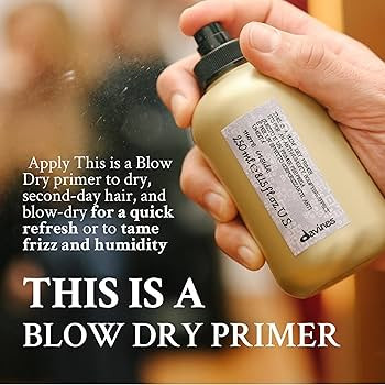 Davines This is a Primer. It’s for Natural Shine, Anti-Humidity and Bodyfying Effect, 8.45 oz. | Amazon (US)