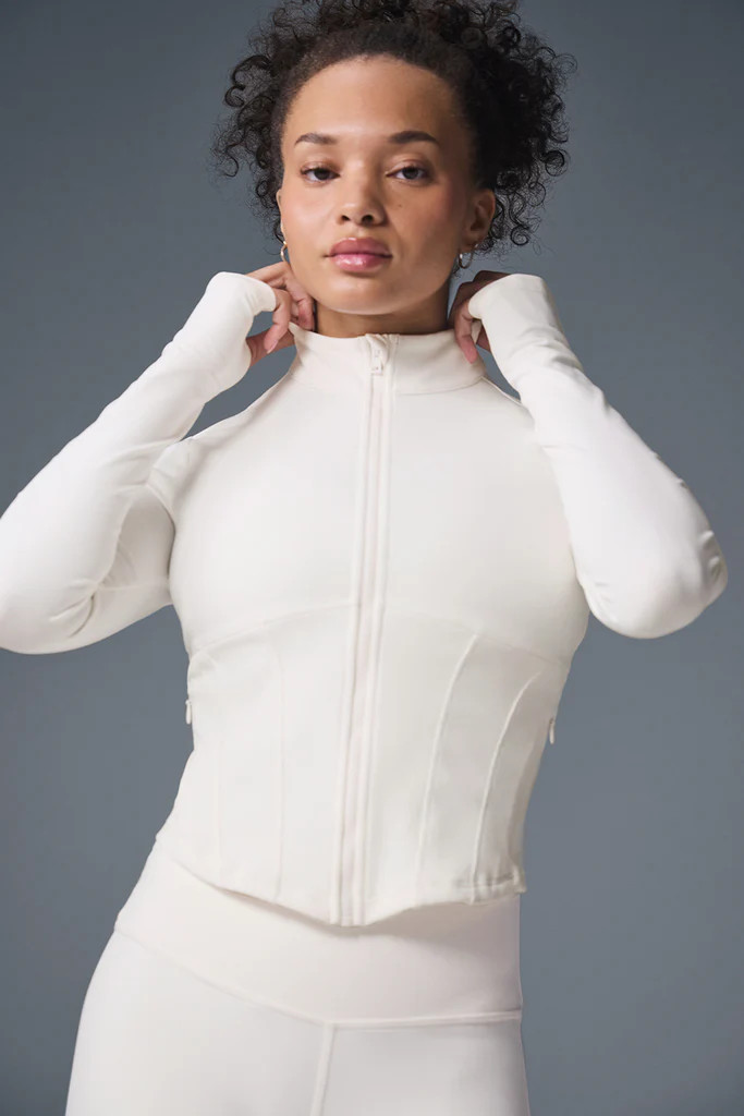 Airbrush Corset Full Zip Jacket | Alo Yoga (US)