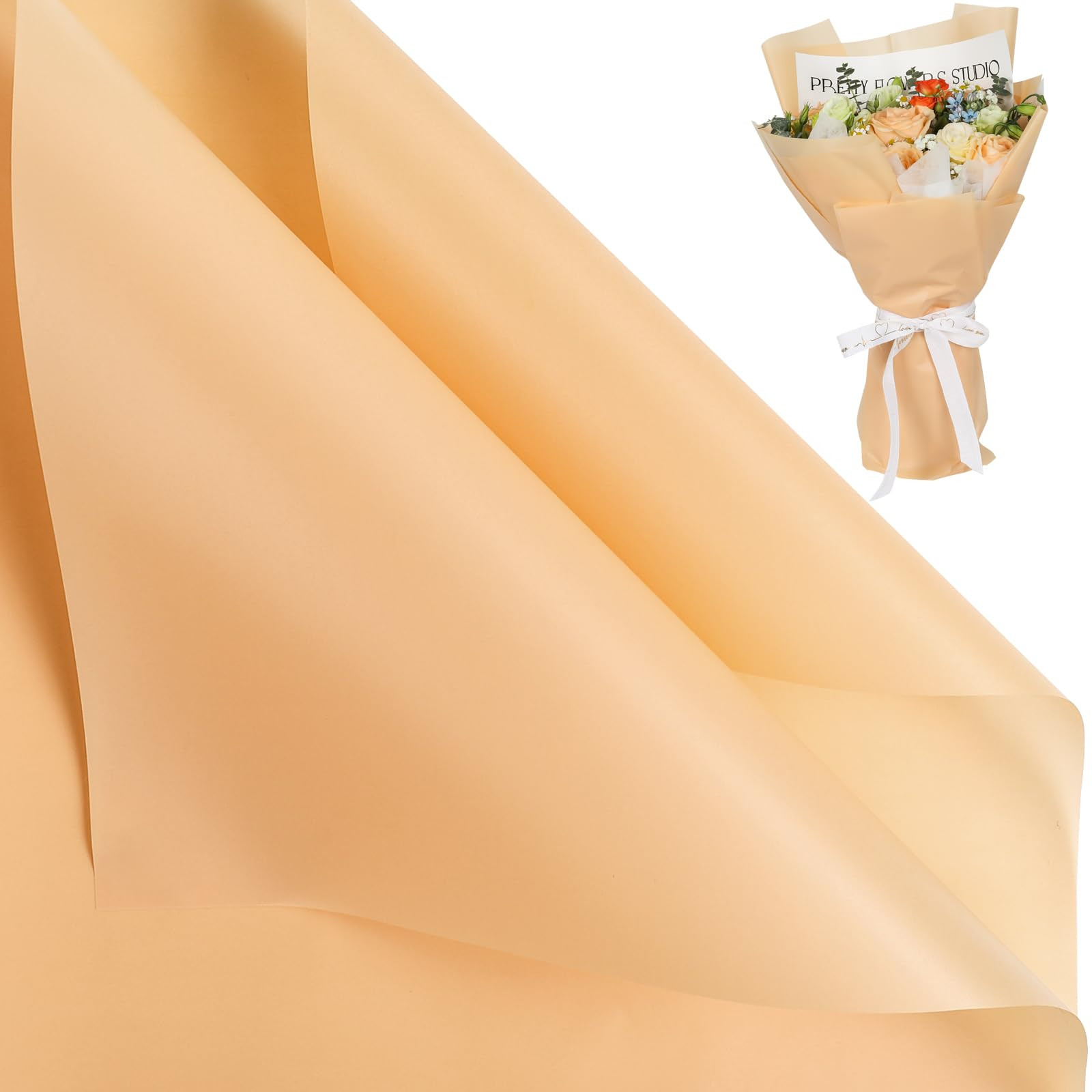 20 Sheet Flower Wrapping Paper - Waterproof Floral Bouquet Wrapping Paper, Florist Supplies Packa... | Amazon (US)