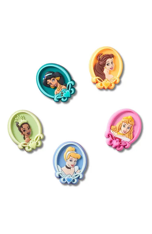 Assorted 5-Pack Disney Princess Jibbitz™ Shoe Charms in White at Nordstrom | Nordstrom