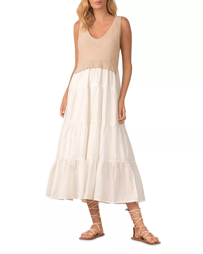 Mixed Media Midi Dress | Bloomingdale's (US)