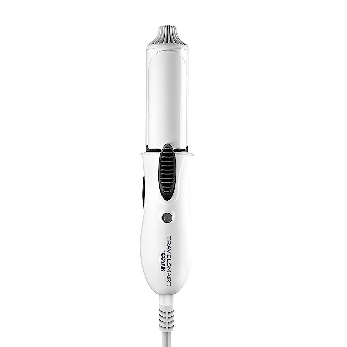 Conair Travel Curling Iron, Mini 1- Inch Ceramic Curling Iron in White by Travel Smart | Amazon (US)