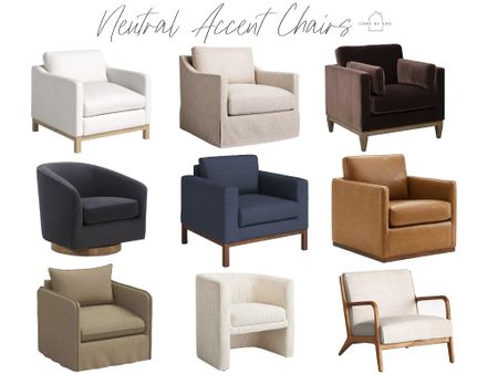 Round up of neutral accent chairs perfect for a cozy corner! 

#LTKhome