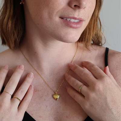 Heart Locket Gold One Size - Honeycat | Target