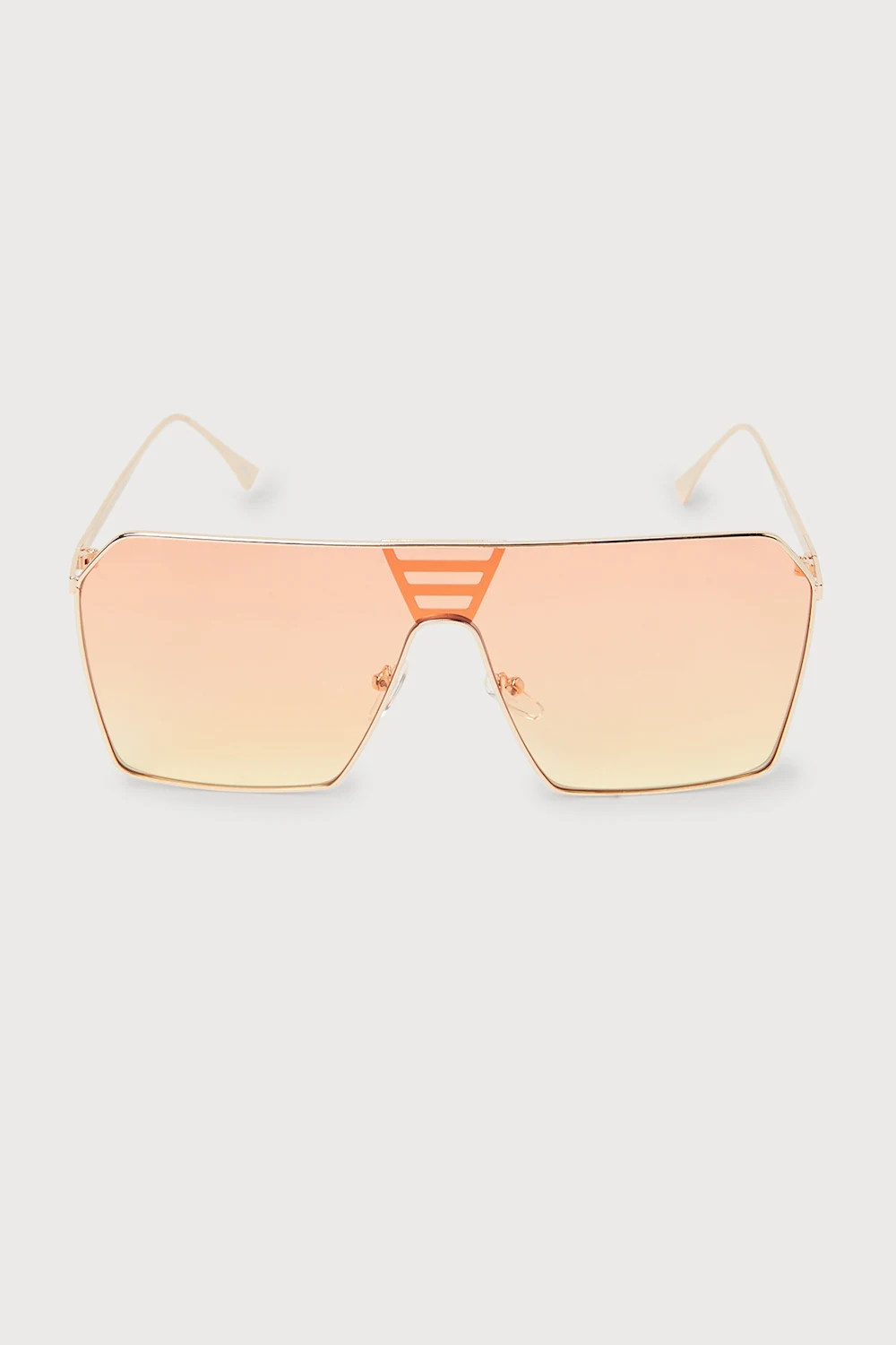 Trendy Outlook Orange and Yellow Ombre Aviator Sunglasses | Lulus (US)