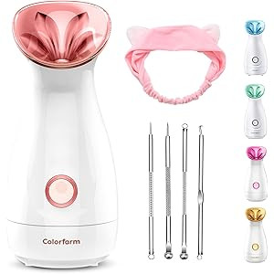 Facial Steamer Nano Ionic Hot Mist Face Steamer Home Sauna SPA Face Humidifier Atomizer for Women... | Amazon (US)