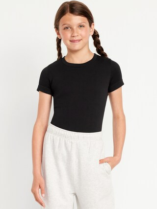 Fitted Seamless Ribbed Performance Top for Girls | Old Navy (US)
