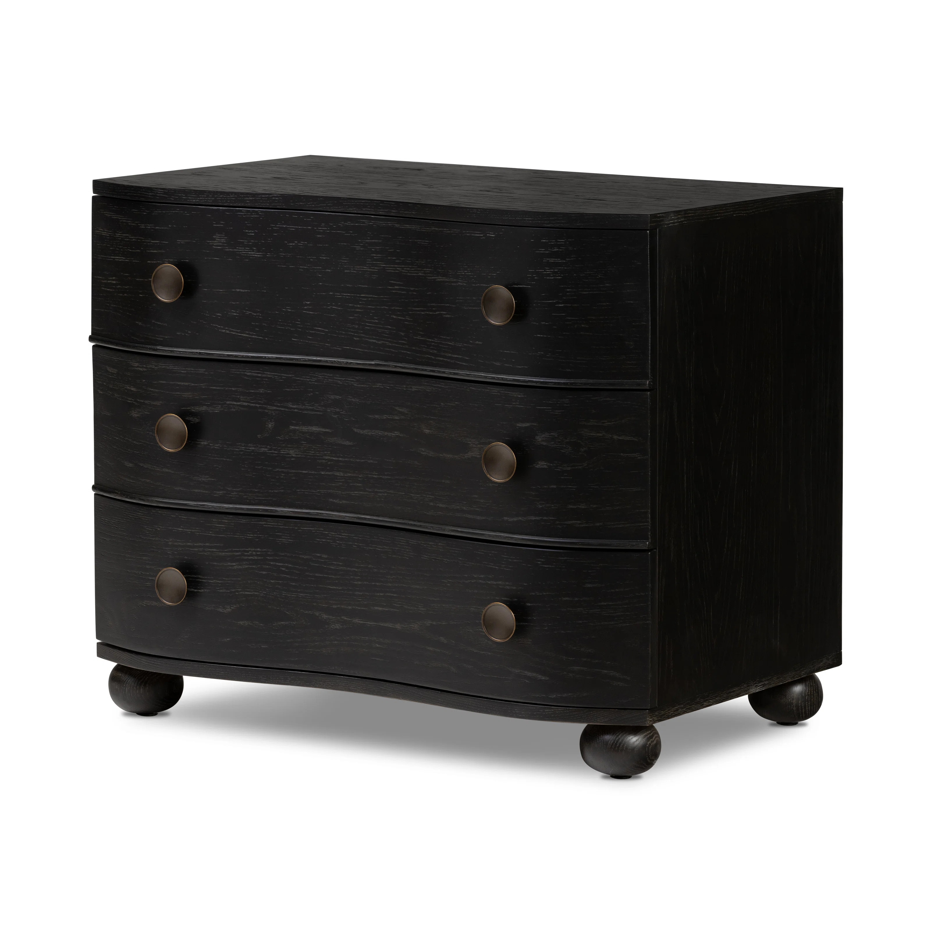 Tiago 3 - Drawer Solid Wood Nightstand | Perigold