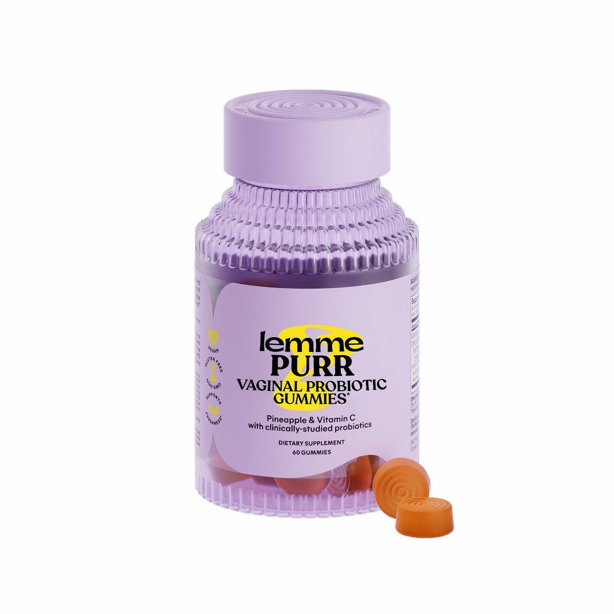 Lemme Purr Vaginal Probiotic Vegan Gummies - 60ct | Target