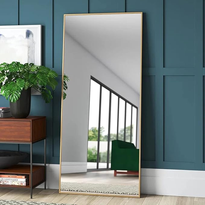 Full Length Mirror, Large Rectangle Mirror Full Length, Full Body Mirror for Bedroom, Dressing Mi... | Amazon (US)