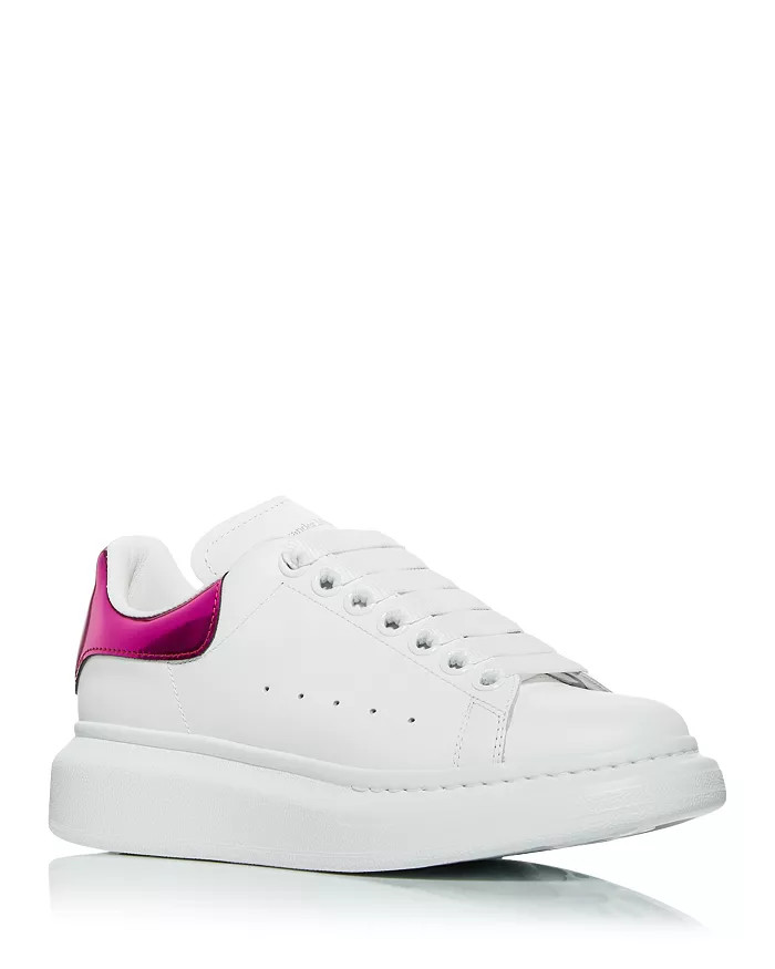 Women's Oversized Metallic Heel Detail Sneakers | Bloomingdale's (US)