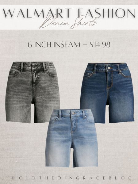 6 inch inseam denim shorts from Walmart!


#LTKfindsunder50 #LTKstyletip