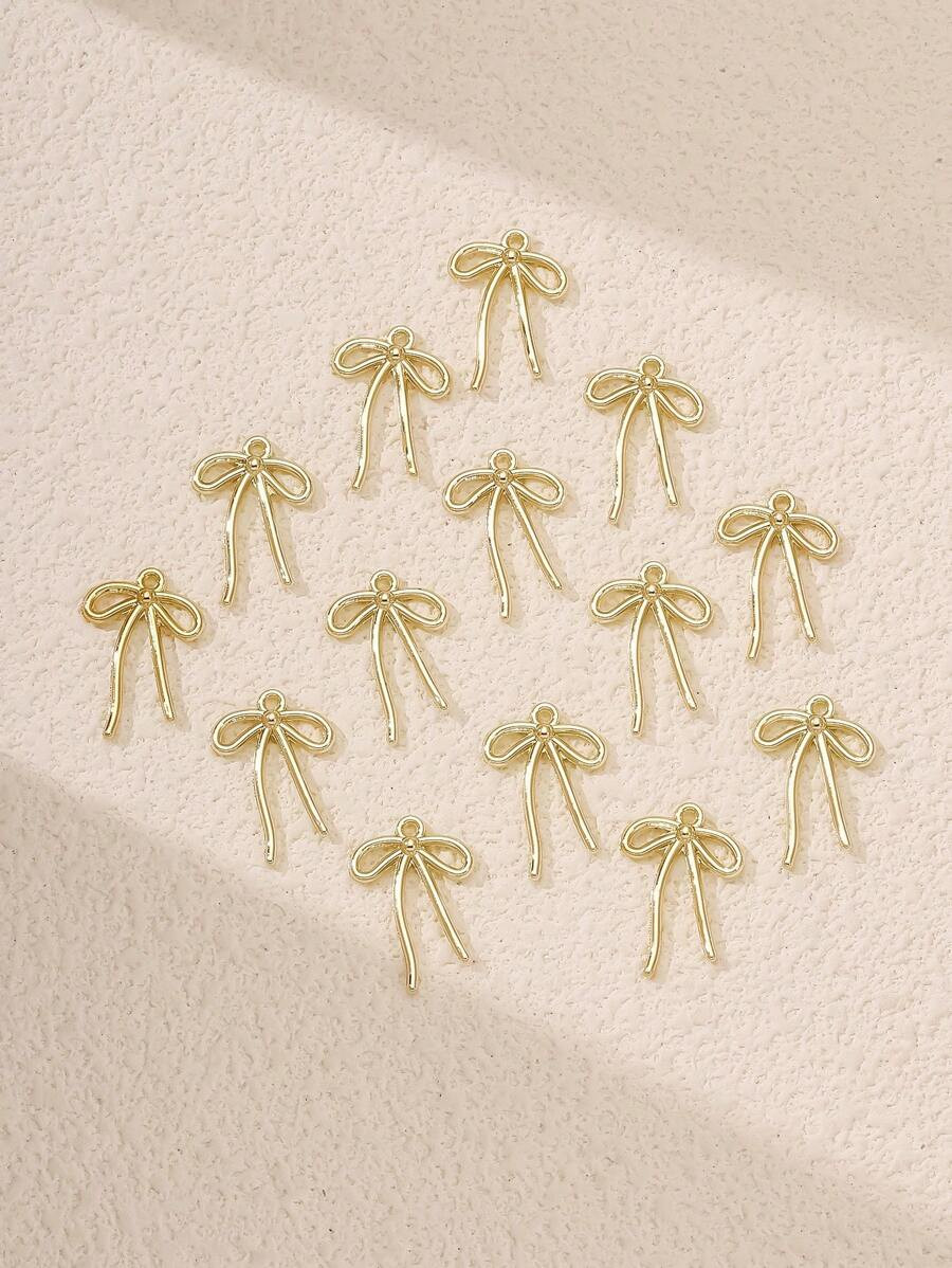 Home/Jewelry & Watches/Jewelry Making/Pendants & Charms/Jewelry Making Charms/14pcs Ribbon Bowkno... | SHEIN