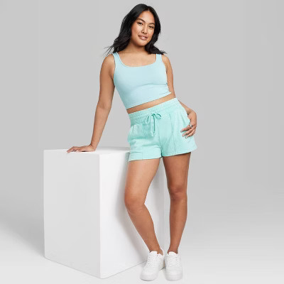 Women's High-Rise Fleece Shorts - Wild Fable™ | Target