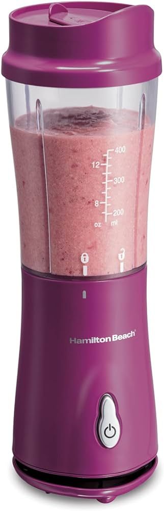 Hamilton Beach Portable Blender for Shakes and Smoothies with 14 Oz BPA Free Travel Cup and Lid, ... | Amazon (US)