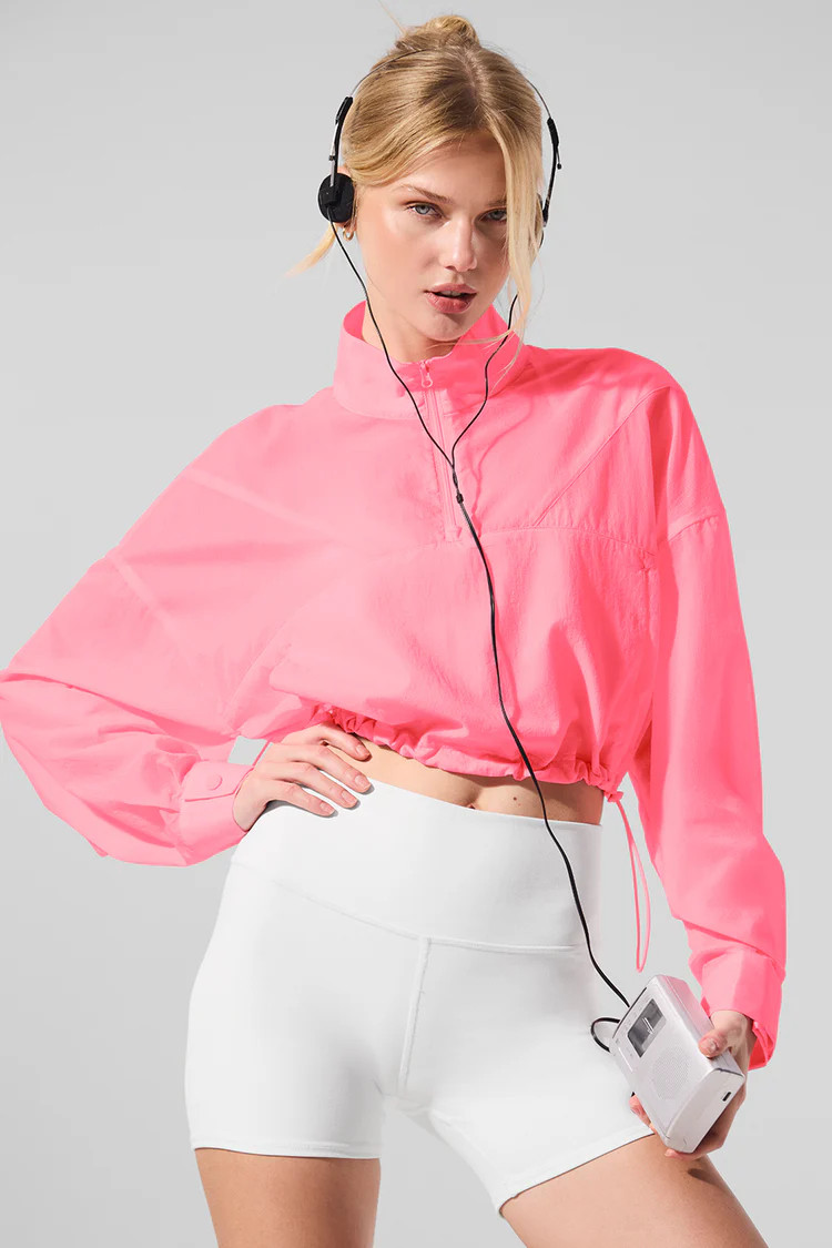 Cropped 1/4 Zip Aerial Pullover | Alo Yoga (US)
